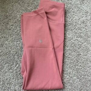 Lululemon wunder train high rise 23”. Size 4. Vintage rose color.